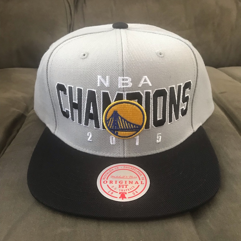 Golden State Warriors 2015 NBA Finals Champions Mitchell & Ness Snapback Hat Cap
